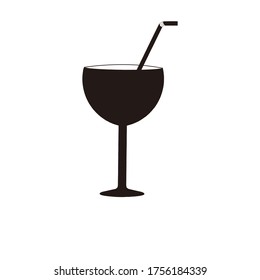 glass icon vector illustration logo template