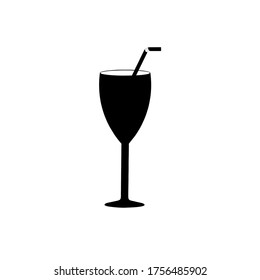 glass icon vector illustration logo template