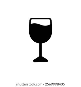 Glass icon vector illustration logo template for many purpose.Isolated on white background