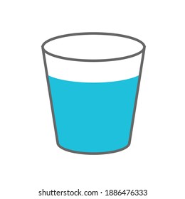 
Glass icon vector illustration on white background