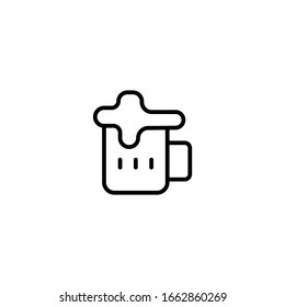 glass icon vector illustrator graphic design isolated on white background good for Holiday