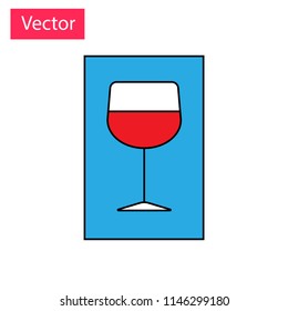 Glass Icon Vector Illustrator.A cup of beverage
