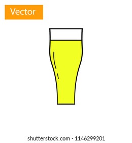 Glass Icon Vector Illustrator.A cup of beverage