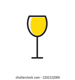 glass icon vector. kitchen icon with filled outline style