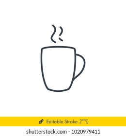 Glass Icon / Vector - In Line / Stroke Design