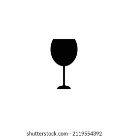 glass icon vector on white background.