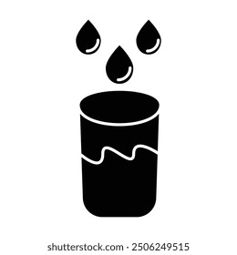 glass icon vector on white background