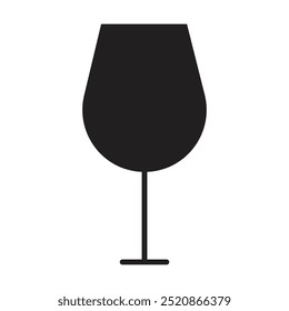 glass icon vector on white background