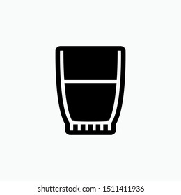 
Glass Icon - Vector, Sign and Symbol for Design, Presentation, Website or Apps Elements.