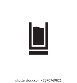 glass icon vector template illustration logo design