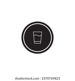 glass icon vector template illustration logo design