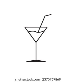 glass icon vector template illustration logo design
