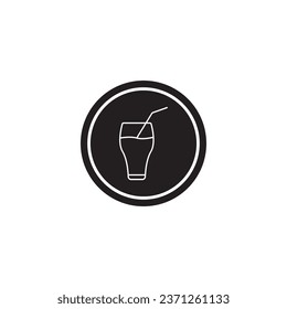 glass icon vector template illustration logo design