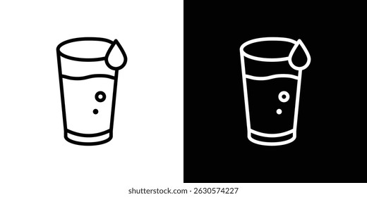 Vetor de ícone de vidro para aplicações Web, computador e móveis