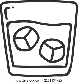glass icon vector with white background