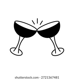 Icono de vidrio con fondo blanco Vector Ilustración de stock