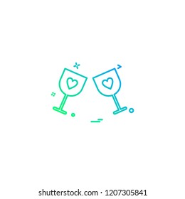 Glass icons design vector 