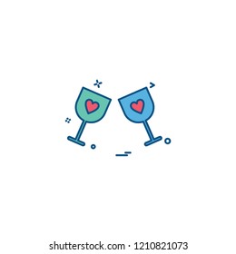 Glass icons design vector 