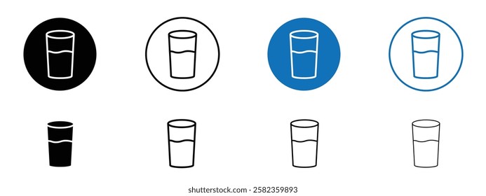 Glass icons pack vectors for app and web ui designs