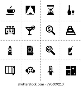 Glass icons. vector collection filled glass icons. includes symbols such as money search, car halogen bulb, back car light, clean window. use for web, mobile and ui design.