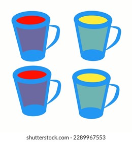 glass illustration on a white background