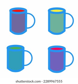 glass illustration on a white background
