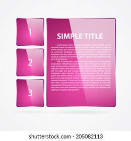 Glass infographics