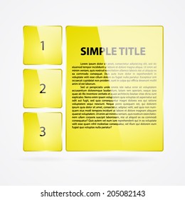 Glass infographics