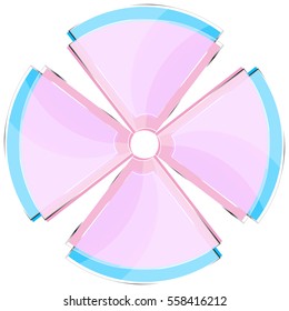 glass infographics Template