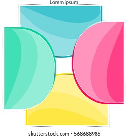 glass infographics Template