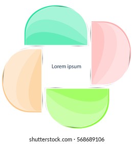 glass infographics Template