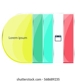 glass infographics Template