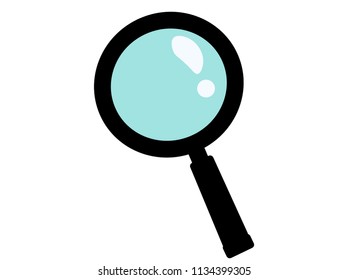 Glass isolated, object zoom ,Magnifying design vector