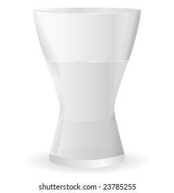 Glass isolated on a white background. Vector illustration
