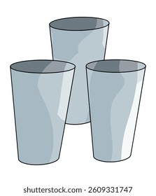 Glass isolated on a white background