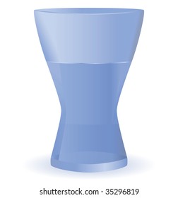 Glass isolated on a white background. Vector illustration