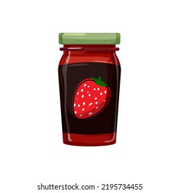 glass jam fruit food cartoon. glass jam fruit food sign. isolated symbol vector illustration