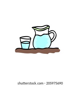 glass and jar