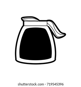 glass jar coffee vector illustration