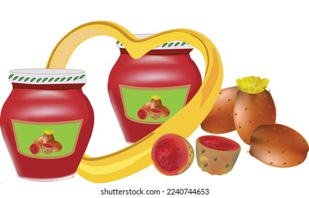 Glas-Glas-Glas-Konfitüre mit prickelhaltiger Birne