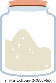 Glass Jar Doodle Vector Illustration