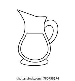 Glass jar with drink