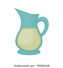 Glass jar with drink