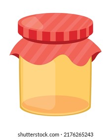 glass jar empty icon isolated flat
