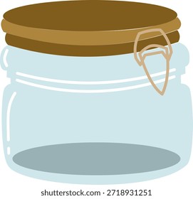 Tarro de cristal Ilustración vectorial plana