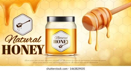 Jar of honey Royalty Free Stock Vector Clip Art