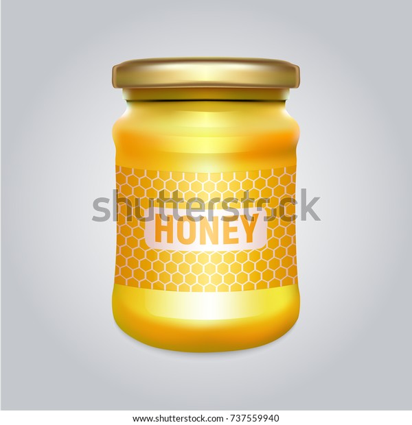 Download Glass Jar Golden Cap Filled Yellow Stock Vector Royalty Free 737559940 Yellowimages Mockups
