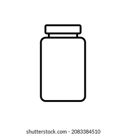 Glass jar icon for apps and web sites