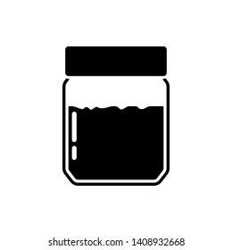 Glass jar  icon illustration,  sign isolated on white background - Vector
