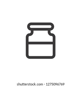 Glass Jar Icon , Jam Jar Logo , Breakfast Symbol